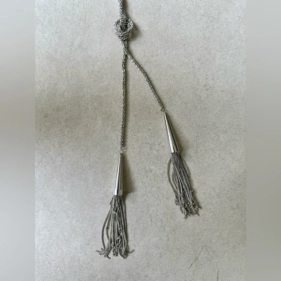 Kendra Scott Silver Phara lariat Necklace - Picture 3 of 4